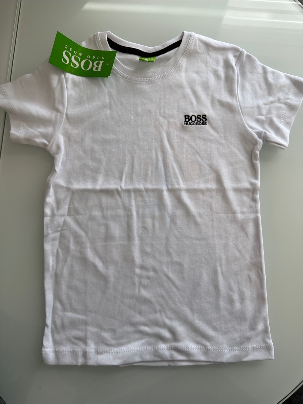 Boys embroidered white T-shirt